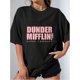 thumbnail image 1 of EWH EWHThe Office Pink Dunder Mifflin Logo T-Shirt, 1 of 6