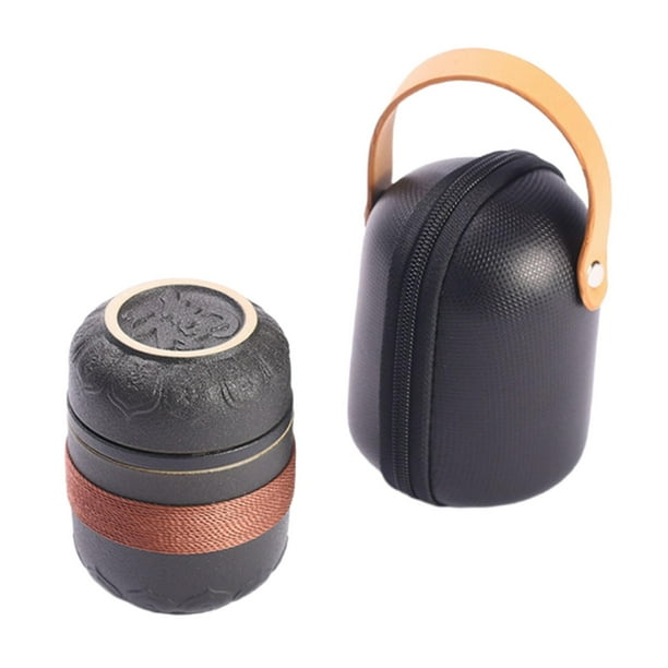 Juego de té portátil de viaje, teteras de cerámica de porcelana Gongfu, infusor de té, té chino F
