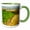 Green/White, variant on 3drose, Washington, Walla Walla. Blue Mountains, Vineyard - Us48 Rdu0231 - Richard Duval, 11oz Two-tone Green Mug