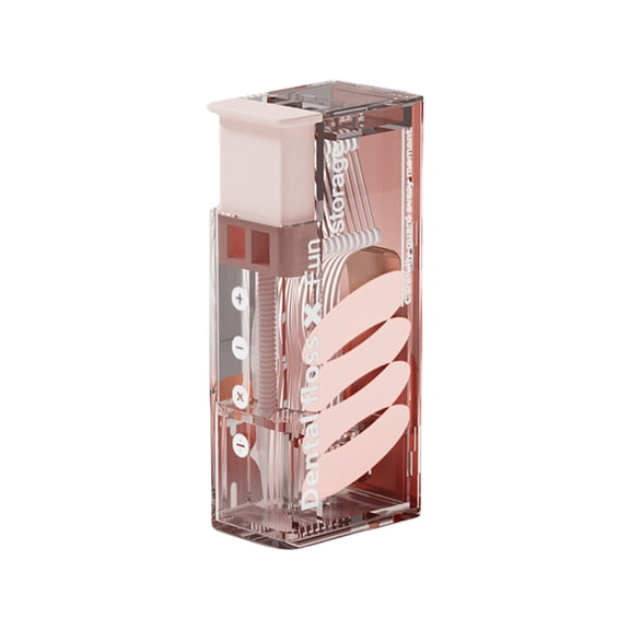 Auto-Dispensing Floss Holder, Space-Saving Container with Quick-Open Design for Daily Care