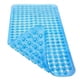 thumbnail image 1 of alfombrilla de baño para bañera, alfombrilla de ducha con ventosas de drenaje, lavable a máquina, BPA, látex, libre de ftalatos, 34.5 x 15.5 pulgadas, azul limpio, 1 of 5