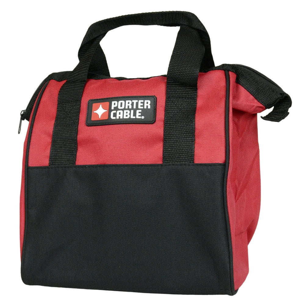 Porter Cable 10" Soft Side Red/Black Tool Bag