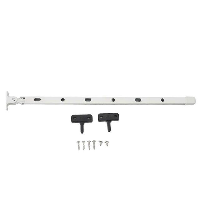 Greenhouse Window Stay Sturdy Aluminum Manual Greenhouse Roof Vent Opener Bar Kit with 6 Screws 15.35in White