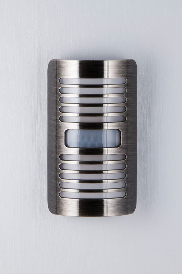 GE Coverlite LED Motion-Select Night Light, Plug-in, Brushed Nickel, 37299