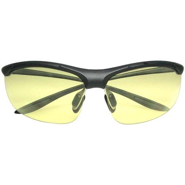 Evolution Eyes Advanced Half Rimmed Video Gaming Glasses, Amber Tinted