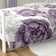 thumbnail image 6 of Sweet Jojo Designs Peony Floral Garden Lavender Purple and Ivory Toddler Bed Comforter Bedding Set Girl, 6 of 6