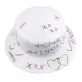 thumbnail image 2 of Sombrero unisex Salvador de Graffiti informal de pesca blanco, 2 of 9