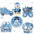 thumbnail image 1 of Set de letreros colgantes con pintura de diamantes Zonon Winter 5D, 6 unidades, 1 of 6