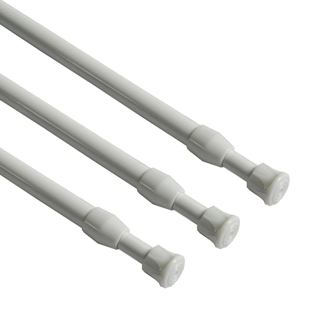 Easy2Hang Curtain Rod, Extendable Telescopic Shower Tension Rod