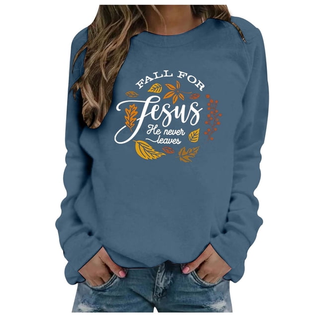 Fgnfyis Sweat à Capuche à Manches Longues et Col Rond Imprimé à la Mode pour Femmes, Bleu m