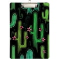 thumbnail image 1 of FMSHPON Tropic Green Cactus Skulls Clipboard Hardboard Wood Nursing Clip Board and Pull for Standard A4 Letter 13x9 inches, 1 of 5