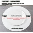 thumbnail image 2 of 85cm/33inch Lazy Susan for Table Top, Large Lazy Susan Organizer, Rotating Tray for Dining Table, Kitchen and Dining Spinning Rotating Food Server Party Centerpieces, Glossy Gray Gold, 2 of 8