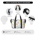 thumbnail image 5 of Rocae Hawaiian Coconut Tree for Travel Shoulder Bag Top Handle Handbag with Yoga Mat Buckle for Gym, Work, Travel, 5 of 7