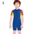 thumbnail image 2 of Niños trajes de baño Sunprotection traje de buceo ultrafino Neopreno Nylon traje de baño de una sola pieza para el buceo juvenil Snorkeling Surfing Natación Naranja S AweSitey OD003672-06, 2 of 7