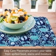 thumbnail image 3 of CounterArt Ocean Fantasy Blue Reversible Easy Care Plastic Placemat 4-Pack, 3 of 8