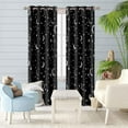thumbnail image 5 of Star Curtains for Bedroom 42x84inch Kids Blackout Curtains Black Blackout Curtains Insulated Room Darkening Window Drapes for Nursery 2 Panels, 5 of 8