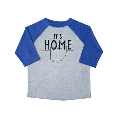 

Inktastic It s Home- State of Ohio outline Distressed Text Gift Toddler Boy or Toddler Girl T-Shirt