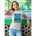 thumbnail image 2 of Groovy 70S Style Ufo T-Shirt Women -Image by Shutterstock, Female Large, 2 of 4