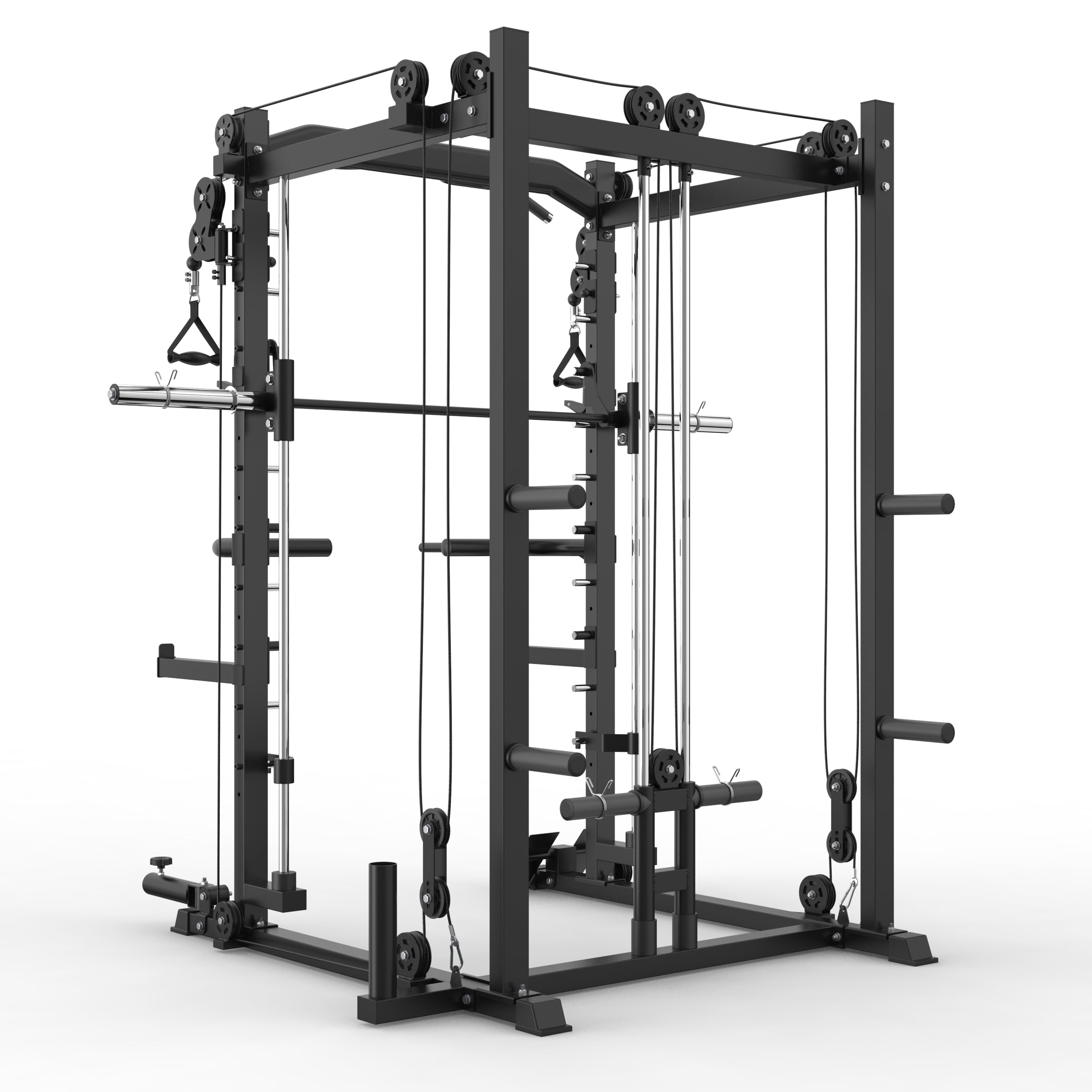 Buy MAJOR LUTIE Power Cage Smith Machine with Weight Bar and pulley system Home Gym Total Body
