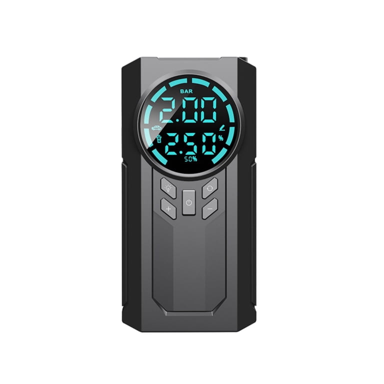 Cordless Car Tire Inflator - 12V Electric Air Compressor With LED Display, 150 PSI, 3600mAh Battery