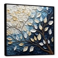 thumbnail image 2 of Designart "Wintertime Charm Of Leaves And Flowers II" Leaves Floater Framed Canvas Wall Art, 2 of 5