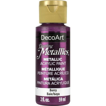 UPC: 0766218074539 | DecoArt Dazzling Metallics Acrylic Paint 2 oz. Berry