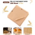 thumbnail image 2 of 200PCS Parchment Paper Sheets, 9x9in, Squares Baking Paper for Baking, Air Fryer, Steaming, Grilling, Roasting, Wrapping, Precut Non-Stick Square Pan Liners, Oven Paper for Bread (Brown, 9x9 in), 2 of 4