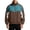 Coffee, variant on Turilly Plus Size Mens Retro Color Block Track Jacket Full Zip Stand Collar Casual Sports Windbreaker for Spring Fall