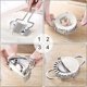 thumbnail image 5 of Jinyi Dumplings Mold Set Dumpling Skin Maker H Press Tool For Kit Pinch H Pie Ravioli(1set, Silver), 5 of 5