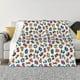 thumbnail image 1 of Fotbe Colorful Numbers Manta de Franela con Estampado, Manta Ultrasuave para Cama, Sofá, Auto, Hipoalergénica y Antibolitas-80"x60", 1 of 6