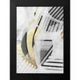 thumbnail image 2 of Cartissi 18x24 Black Modern Framed Museum Art Print Titled - Black White Gold II, 2 of 5