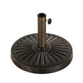 thumbnail image 6 of Abble 26.5 lbs Outdoor Patio Market Umbrella Base, Patio Umbrella Stand for Yard Garden Poolside in Bronze, 6 of 9