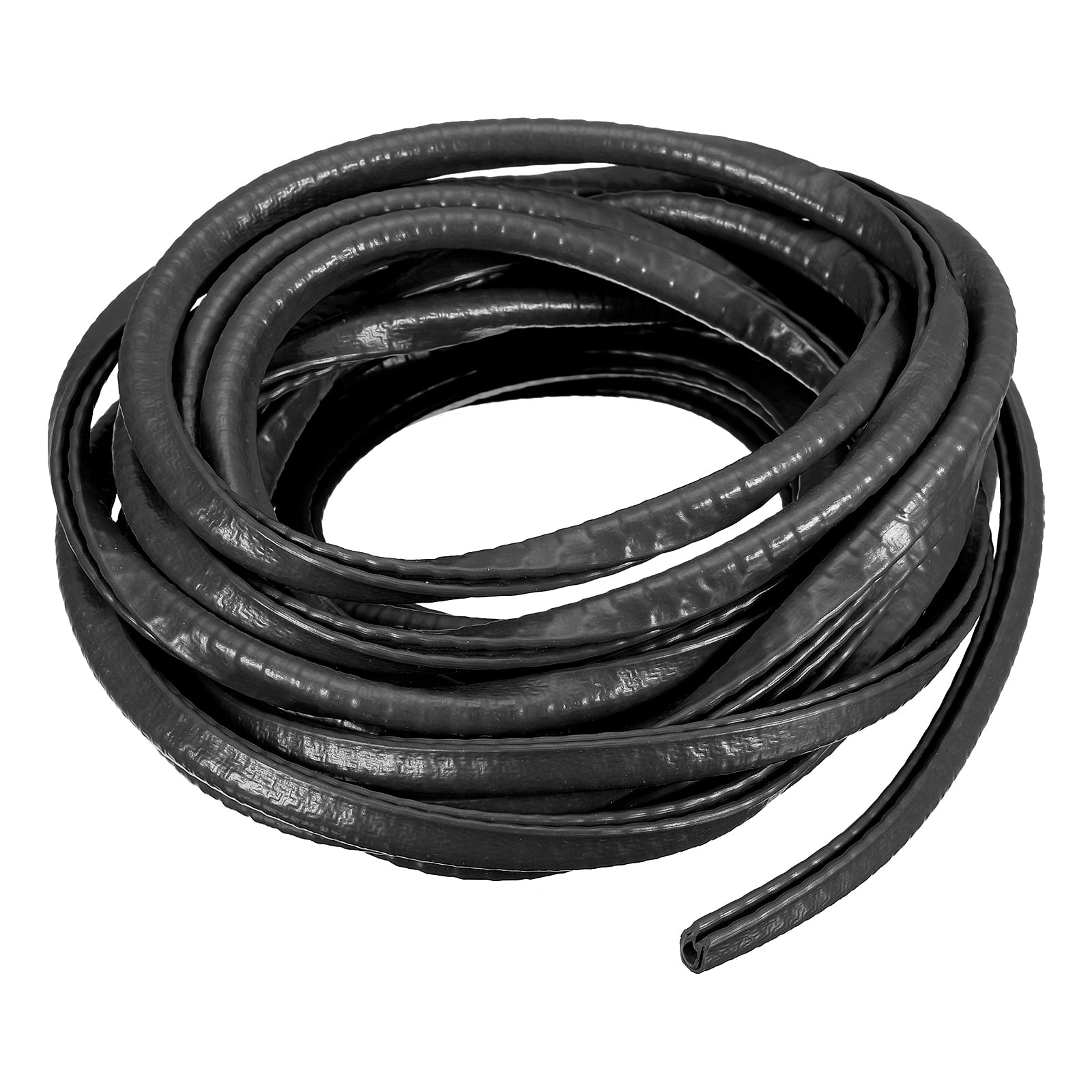 Moldura Borde En U De Goma – 4.9 Pies (1.5 M), Transparente, Para Proteger Bordes De 1-2 Mm, Antideslizante