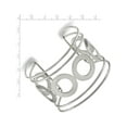 thumbnail image 2 of Stainless Steel Polished Circle Design 50.00mm Cuff Bangle, 2 of 2