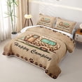 thumbnail image 3 of Erosebridal Leopard Print Camper Twin Quilt Set,Kids Happy Camping Twin Coverlet Set For Girl Boys,2 Pieces, 3 of 7