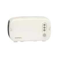 BergHOFF Seren Side Loading Toaster with Cool Touch Exterior and Removable Crumb Tray, White