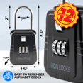 thumbnail image 2 of Caja de seguridad para llaves Lion Locks, paquete de 12, código alfabético, uso exterior, 2 of 7