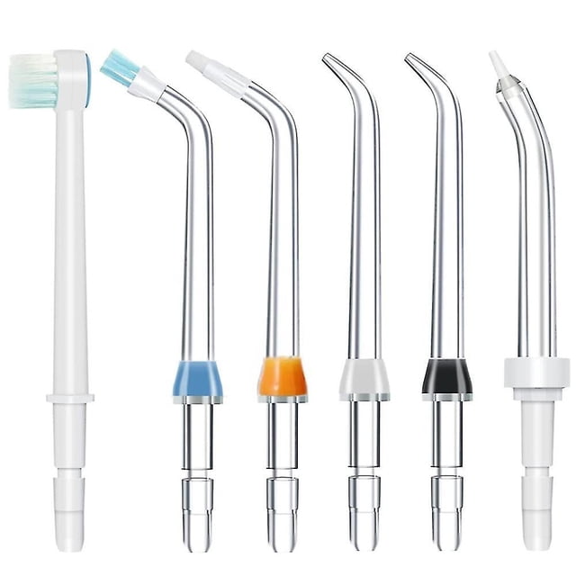 6pcs Replacement Tips for Waterpik Water Flosser Classic Jet Tips Waterpik Replacement Parts Oral Irrigators Kit Set