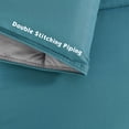 thumbnail image 5 of HIG Light Weight Down Alternative Comforter Set, Queen, Dust Blue, Reversible, 5 of 9