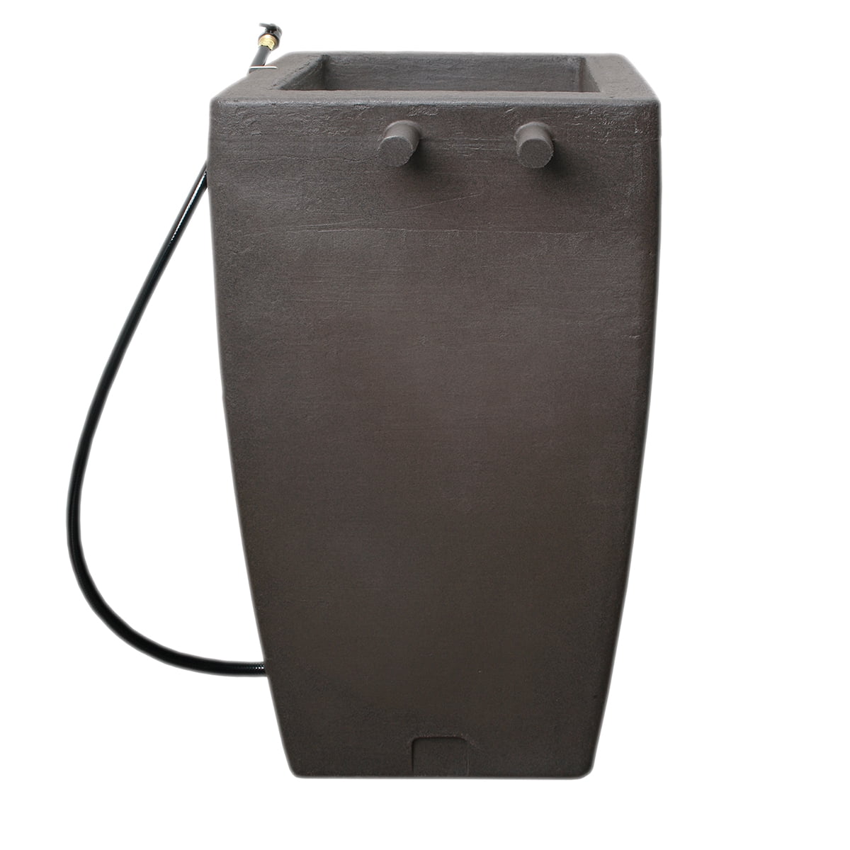 Algreen Madison Rain Barrel, 49 Gallon, Brownstone Resin