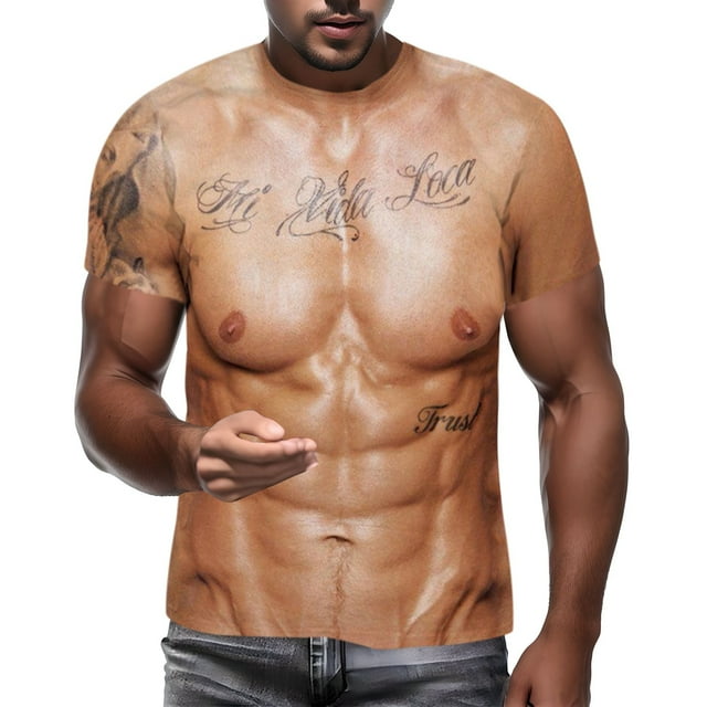 YDLCAFD 2023 Nouvelle Mode d'Été T-Shirt à Manches Courtes Imprimé Numérique 3D pour Hommes