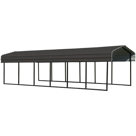 Arrow 10 x 29 x 7 ft Charcoal Carport