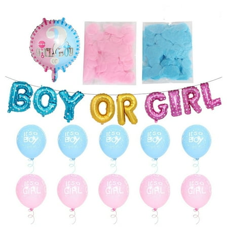 KALLORY 1Set Balloons Black Round Latex Gender Reveal Party Decoration Baby Shower Event 18 Inch