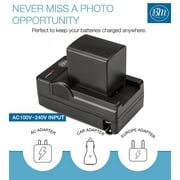 BM Premium 2 Pack of BP-820 Batteries and Charger for Canon XA10, XA11, XA15, XA20, XA25, XA30, XA35, XA40, XA45, XA50, XA55 Camcorders