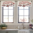 thumbnail image 4 of LALILO Kitchen Curtain Valance Holiday Christmas Rod Pocket Window Curtain 52"x 18" Set of 2, 4 of 6