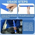 thumbnail image 6 of Professional Offset Wrench Set, Includes 1/2", 1/4", and 3/8" Ratchet Sockets, Multi-functional Tool for Tight Spaces, 6 of 7