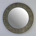 thumbnail image 1 of InFurniture WK1811-G 27.5 in. Rustic Solid Fir Mirror In Grey-Round, 1 of 1