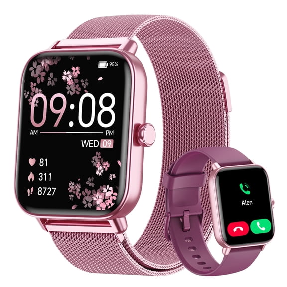 Reloj Inteligente Hingso 1.85" HD con Alexa, Llamadas y SMS, más de 120 modos