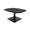 Asian Night w/Black Base, variant on Small Arc Boat Shaped Office Coffee Table 34"x45" Square Metal Base