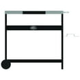 Expert Grill Outdoor Food Preparation Cart with Wheels, Black